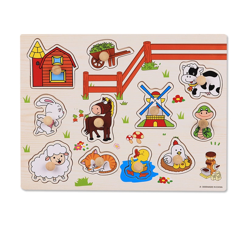 Wooden Baby Toys Puzzle Board Set